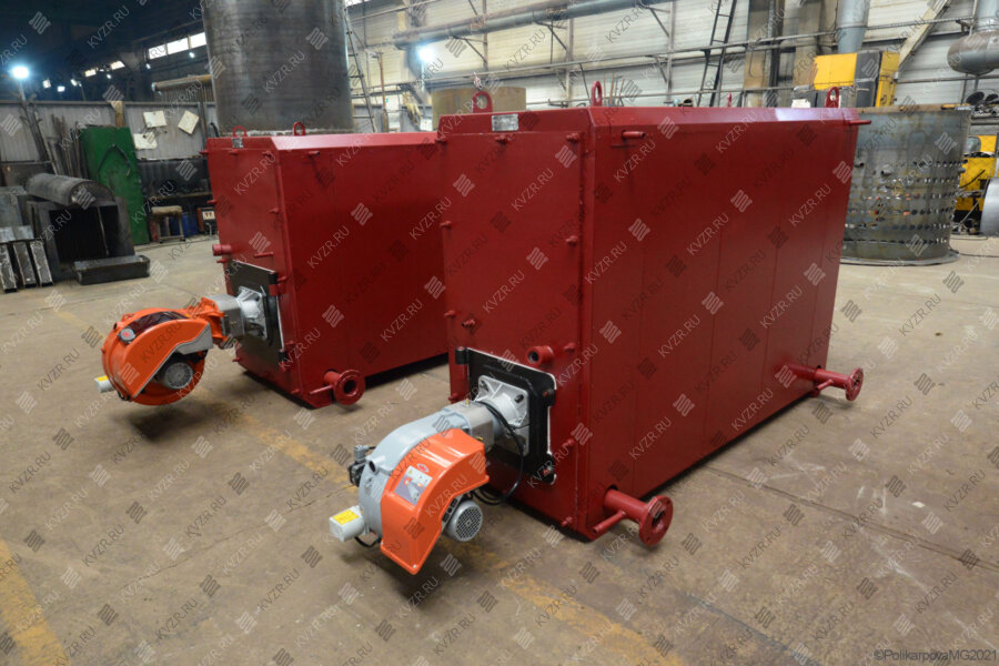 Отопительный котел промышленный на газовом и жидком топливе